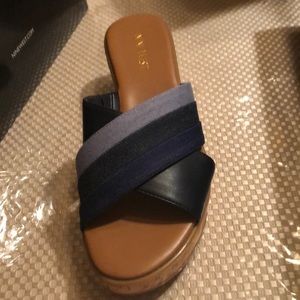 Nine West Multicolor Wedge Sandals